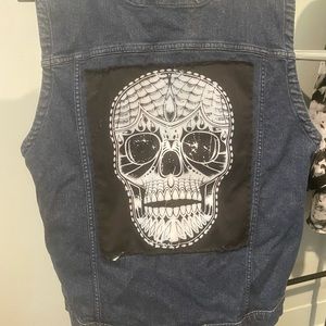 Rude brand jean jacket vest. 2XL
